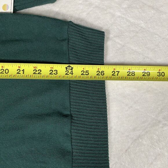78 & Sunny Women’s Sz M Shoreline Hacci Brooksville Sweater Hunter Green NWT - Picture 7 of 7